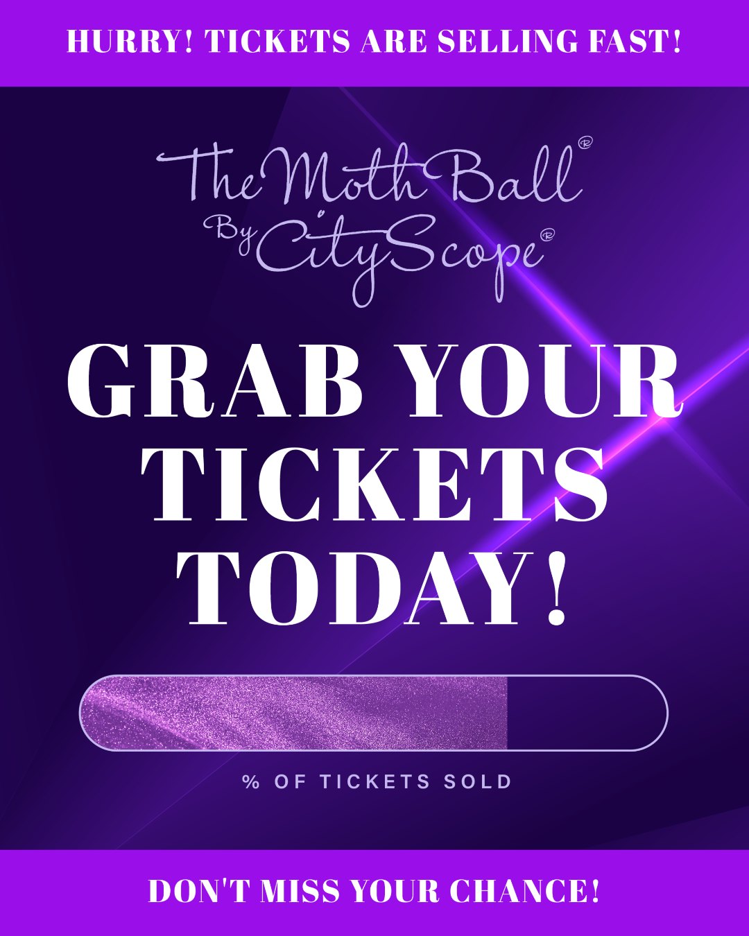 ⏳ Tickets are going FAST!

If you’ve been thinking about coming to The Moth Ball® by CityScope®, this is your sign. Grab your girls and secure your tickets at the link in our bio before it’s too late! 🎟️💜

𝐀 𝐒𝐩𝐞𝐜𝐢𝐚𝐥 𝐓𝐡𝐚𝐧𝐤 𝐘𝐨𝐮 𝐭𝐨 𝐎𝐮𝐫 𝐀𝐦𝐚𝐳𝐢𝐧𝐠 𝐒𝐩𝐨𝐧𝐬𝐨𝐫𝐬!
IG: @first_horizon | @athens_chattanooga | Brewer Media Group | @rubyfallscave | @healthscopemagazine | @cmcdigitalsmartmarketing | Chattanooga Heart Institute | @saintsalon.chatt | @brodyjewelers | @theedwinhotel | Pinnacle Financial Partners | @lotuscenterforwomen | @medicaremisty | @southerninsurance | @foxandfernstyle | @the_pelvicmethod | @elevate.behavior | @fivewitsbrewing | @englandinjurylaw | @epbchattanooga | @canap_423 | @willandroseevents | @ssabeautybar | @cleanyourdirtyface | @cocacolaunited | @newschannelnine
𝟐𝟎𝟐𝟔 𝐁𝐞𝐧𝐞𝐟𝐢𝐜𝐢𝐚𝐫𝐲: @downsideupinc